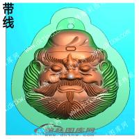 钟馗头像带线（QTG-322）