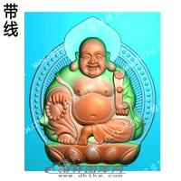 笑佛大肚佛弥勒佛坐像带线(ZFO-083)