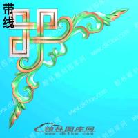 藏式家具线条5角花带线精雕图(ZSJJ-01-28)