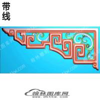 藏式家具线条角花带线精雕图(ZSJJ-01-29)