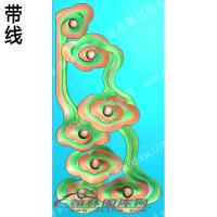 藏式家具祥云角花带线精雕图(ZSJJ-01-31)