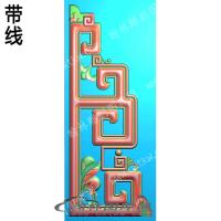 家具线条植物带线精雕图(ZSJJ-01-68)