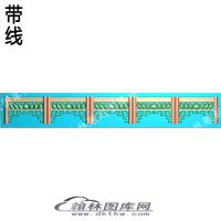 藏式洋花 长条镂空洋花带线精雕图(ZSYH-02-10)