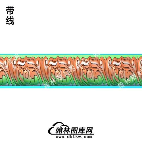 藏式家具 斑马线牙板带线精雕图(ZSJJ-10-10)