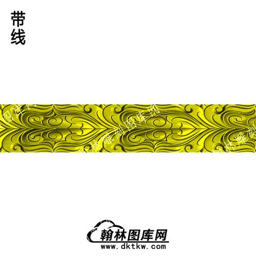 藏式家具螺旋纹理1牙板围板精雕图(ZSJJ-10-25)
