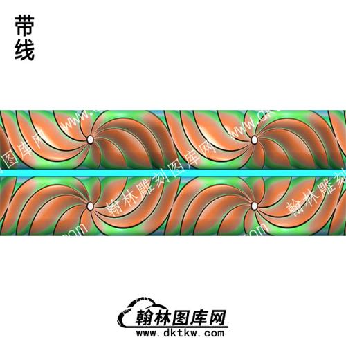 藏式家具旋转花纹围板牙板精雕图(ZSJJ-10-30)