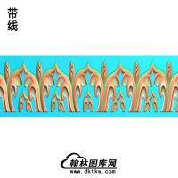藏式家具牙板围板带线精雕图1(ZSJJ-10-32)