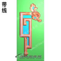 家具部件沙发部件真龙宝座带线精雕图（ZSJJ-11-13)