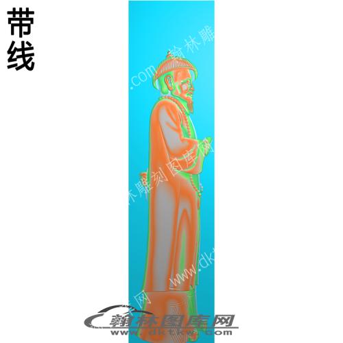 中式精雕古代人物精雕图（ZSRW-002）
