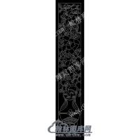 墓碑立柱花瓶线雕图（MBLZ-142)