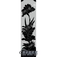 墓碑其它花草线雕图（MBQT-099)