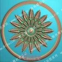 欧式洋花圆花精雕图（OSYH-560）