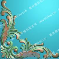 欧式洋花角花精雕图（OSYH-075）