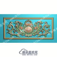 欧式冒顶带框洋花精雕图（OSYH-263）