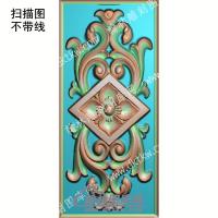 欧式冒顶方形洋花扫描图（OSYH-326）