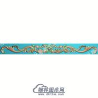 欧式长条洋花精雕图（OSYH-046）