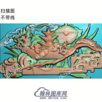 中式博古聚宝盆如意扫描图（ZSBG-036）