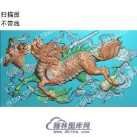 中式麒麟花篮芭蕉扇葫芦竹笛扫描图（ZSDW-156）