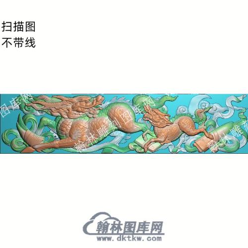 中式麒麟书精雕图（ZSDW-121）