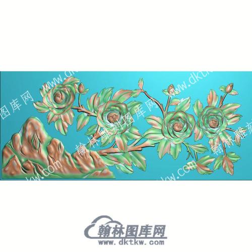 中式花精雕图（ZSZW-123）