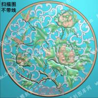 中式蝴蝶花扫描图（ZSDW-393）