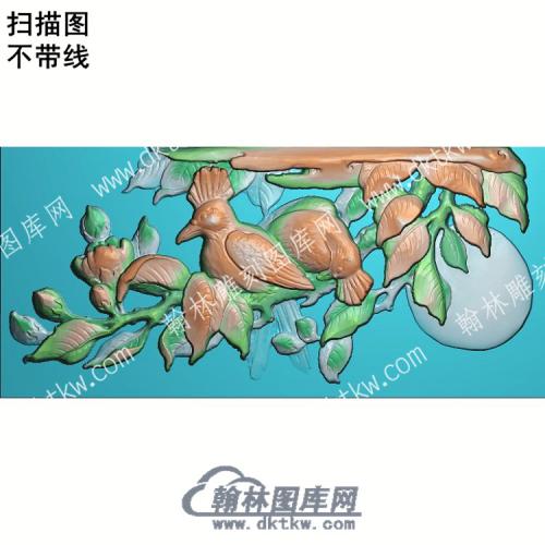 中式花草鸟扫描图（ZSDW-167）