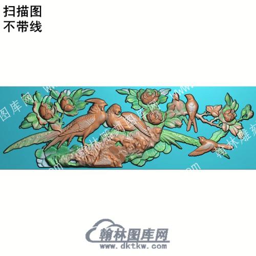 中式花鸟锦鸡扫描图（ZSDW-303）