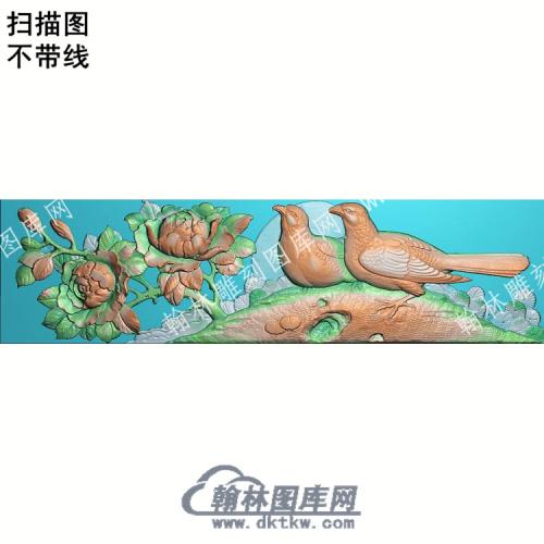 中式梅花鸟扫描图（ZSDW-236）
