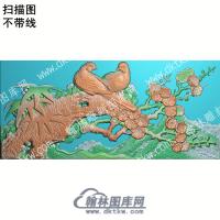 中式梅花鸟扫描图（ZSDW-239）