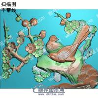 中式梅花鸟扫描图（ZSDW-266）