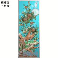 中式秋菊佳色母鸡菊花扫描图（ZSDW-255）