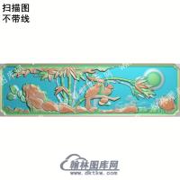 中式竹子鸟扫描图（ZSDW-241）