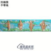 中式八仙过海扫描图（ZSRW-014）