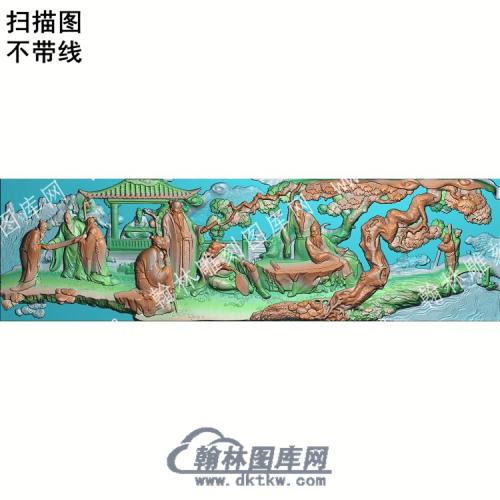 中式古代人物香山九老扫描图（ZSRW-065）