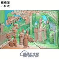 中式加官进爵招财纳福扫描图（ZSRW-056）