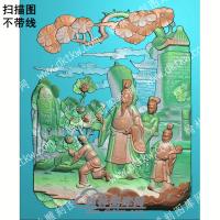 中式唐明皇爱牡丹扫描图（ZSRW-054）