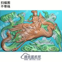 中式仙女乘凤扫描图（ZSRW-088）