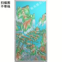 中式亭子山水扫描图（ZSSS-005）