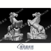 骏马立体圆雕图（YDDW-076）