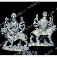 骑虎菩萨立体圆雕图（YDFX-027）