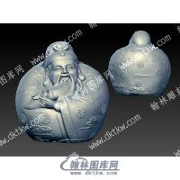 蝙蝠福星立体圆雕图（YDRW-078）
