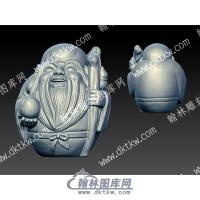 寿星立体圆雕图（YDRW-097）