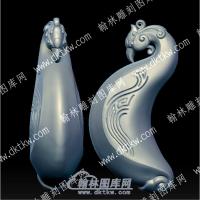 凤凰吊坠立体圆雕图（YDDZ-045）