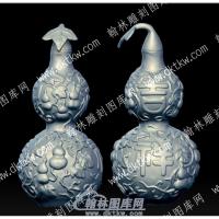 吉祥如意葫芦立体圆雕图（YDHL-027）