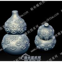 祥云中国结葫芦立体圆雕图（YDHL-031）