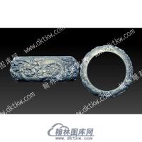 龙手镯立体圆雕图（YDSZ-007）
