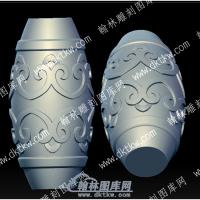 花纹桶珠立体圆雕图（YDZZ-027）