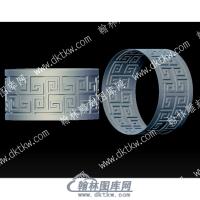 回纹万字纹戒指立体圆雕图（YDJZ-065）