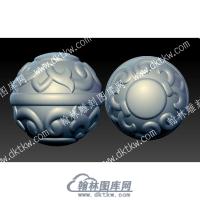 花纹珠立体圆雕图（YDZZ-056）