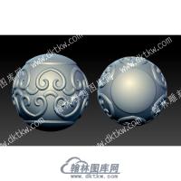 花纹珠立体圆雕图（YDZZ-064）